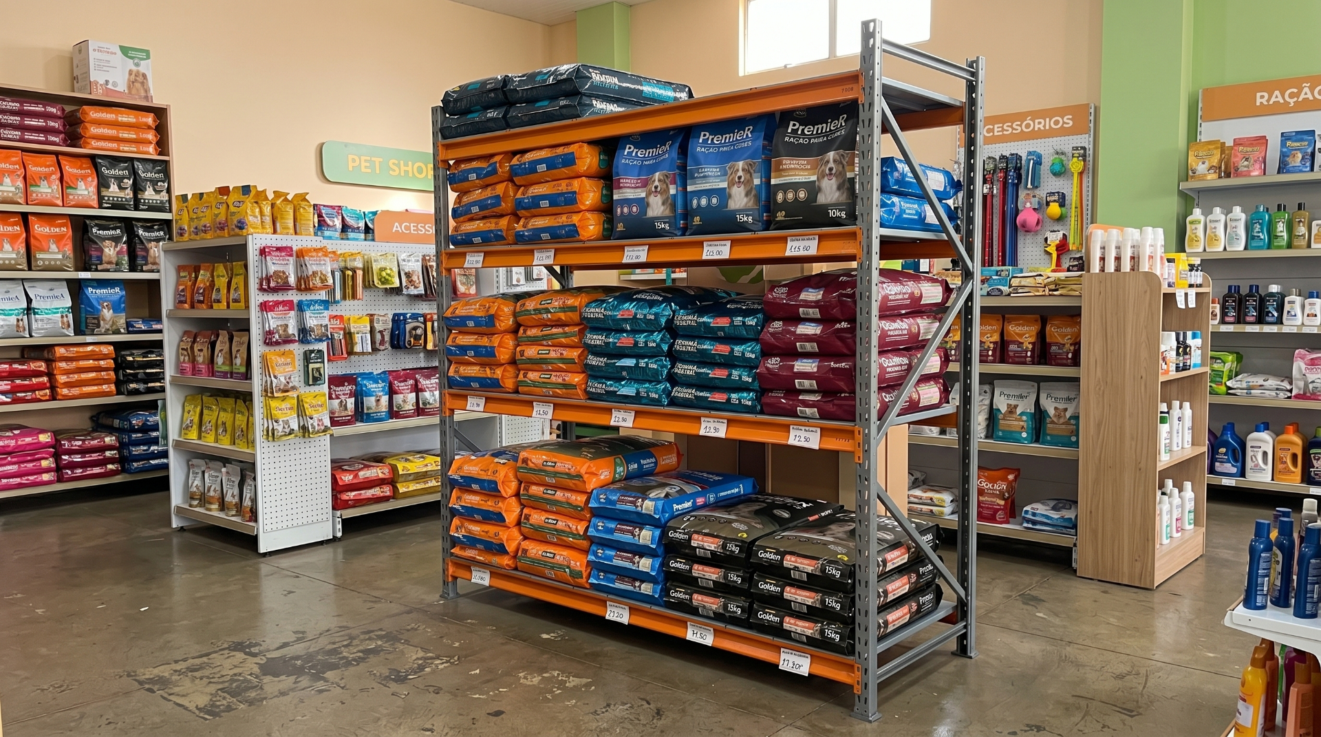 Mini Porta Paletes FATTO em aço industrial